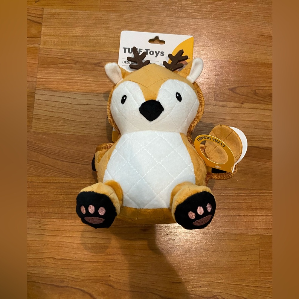 Jmle
 Brand New Tuff Reindeer 10” Dog Toy With Squeaker